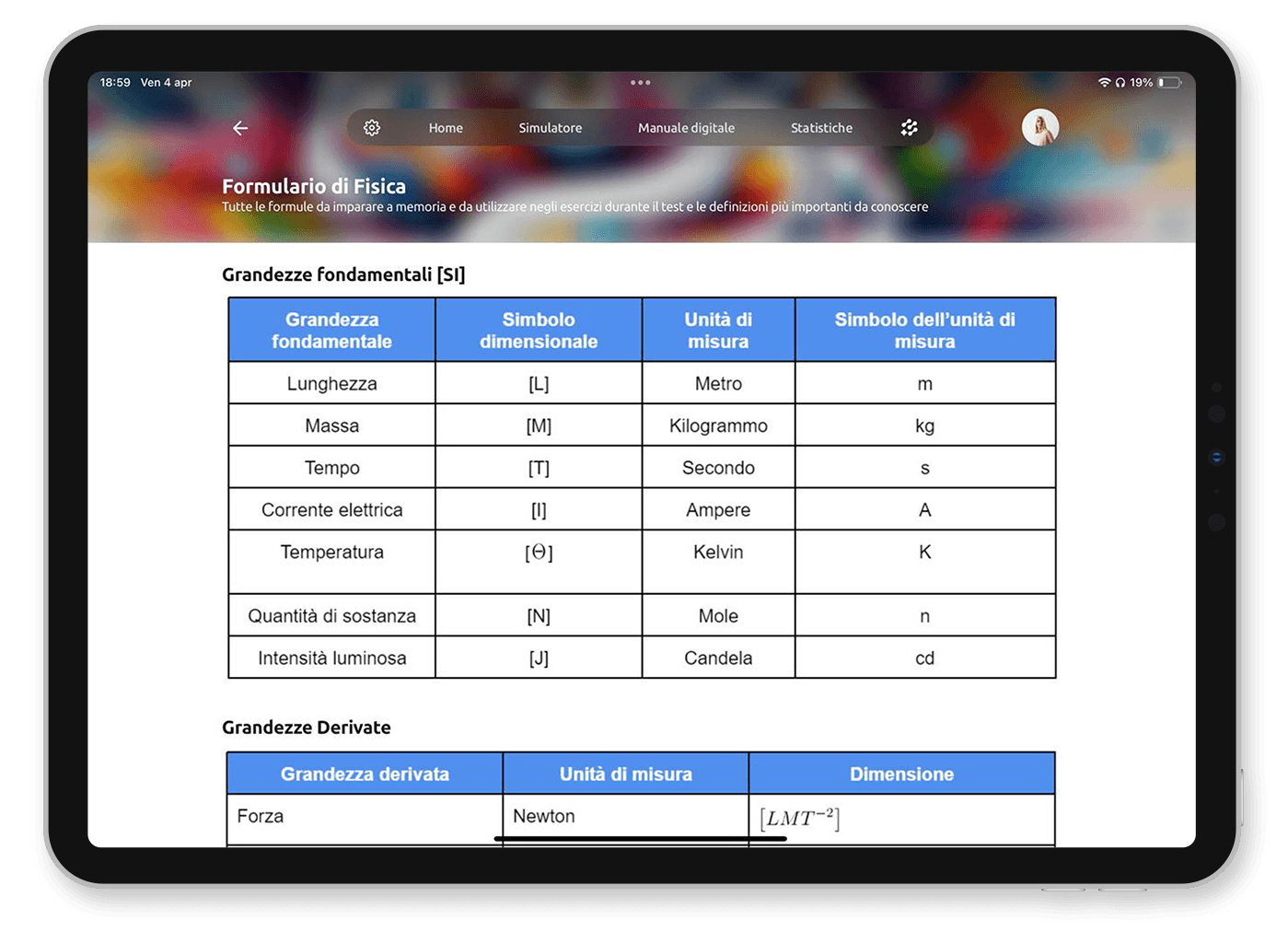Formulari per le materie